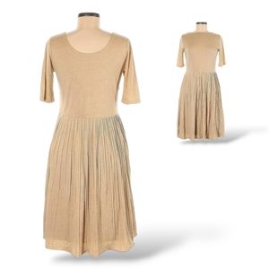 Appleseed's Women's Brown Pleated Casual Dress size 20